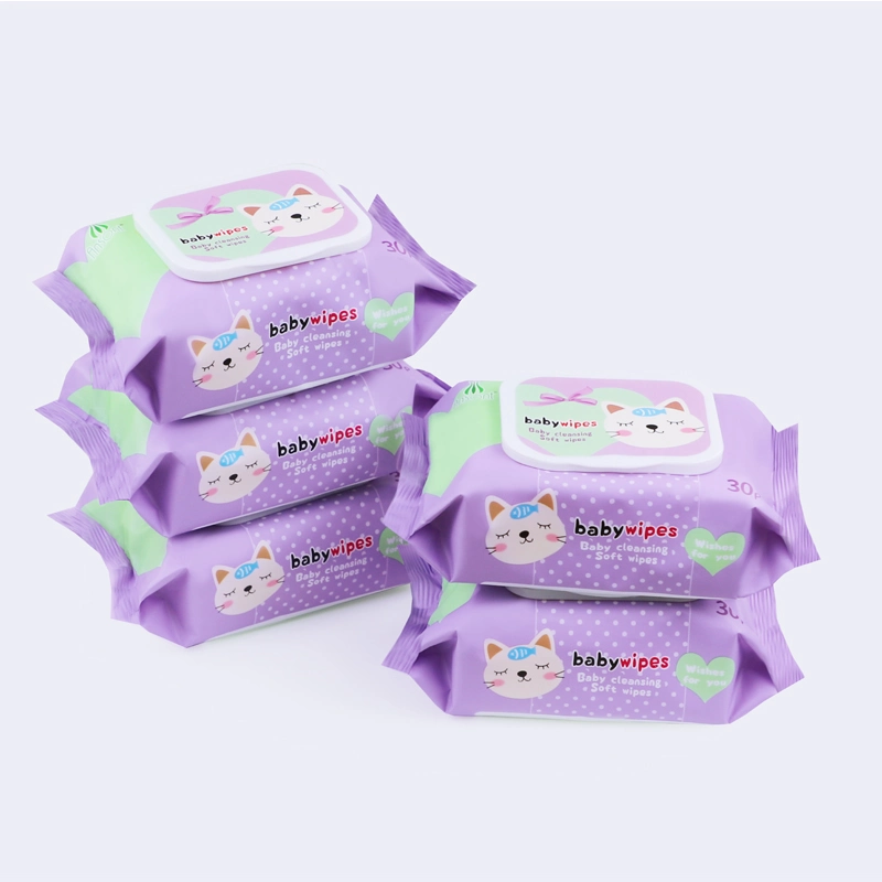 Eco Friendly Spunlace Organic Wipes Flushable Baby Wet Nonwoven Wipes