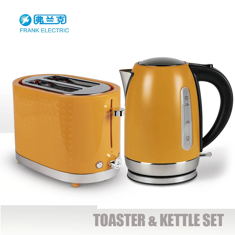 Haushalts-Frühstück Set Elektrische Edelstahl Körper Wasserkocher &amp; Toaster-Set