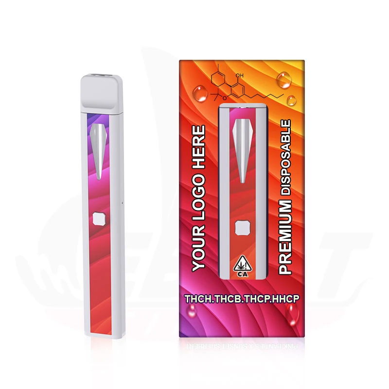 Cartouche rechargeable en gros 1,0ml 2.0ml CB-D huile épaisse Thco jetable E stylo à cigarettes Vape avec préchauffage