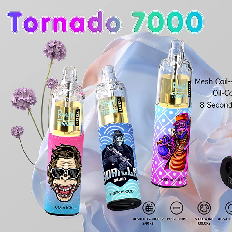 Оптом 56 обычные вкусы Randm Tornado 7000 puffs Disposable Vape Перо