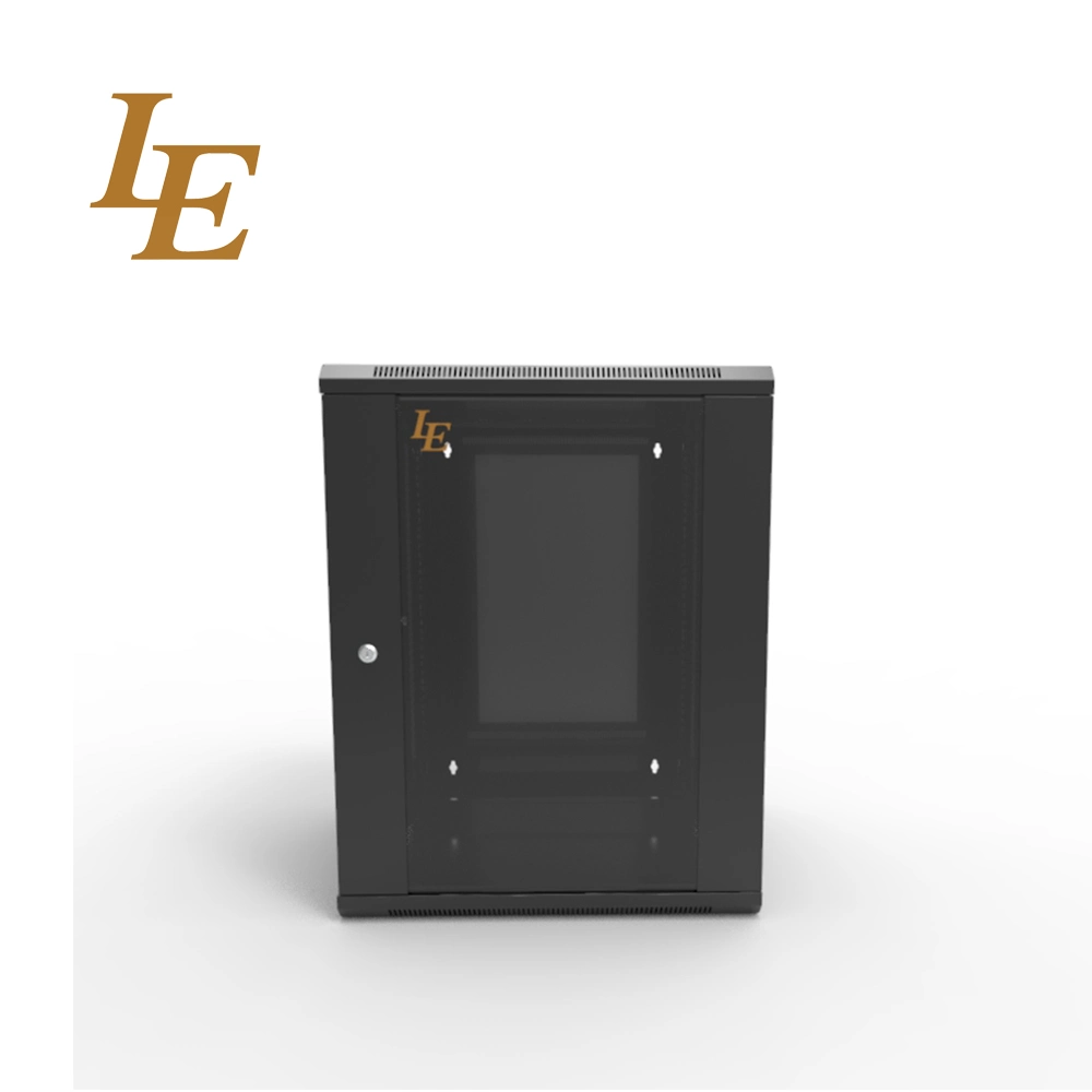 Le 9u 19 Inch Wall Mount Double Section Glass Door Network Cabinet