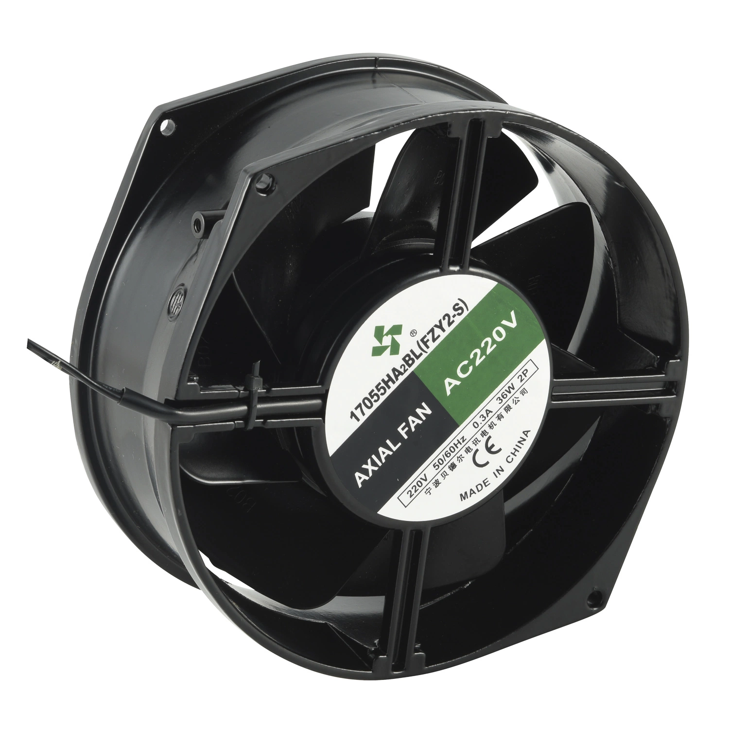 172x150x55mm Black AC 220V Refrigeração 17055 ventilador axial