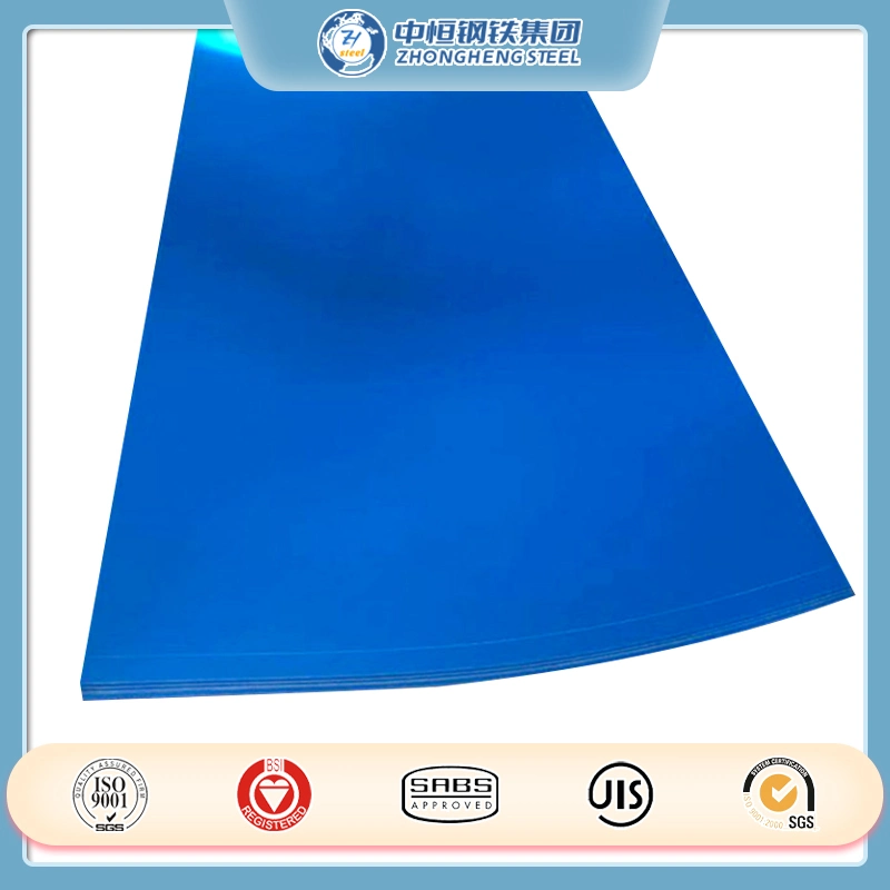 Sea Blue Color Steel Plate, Color Coated Plate, Color Coated Rolled Corrugated Plate, Color Steel Tile