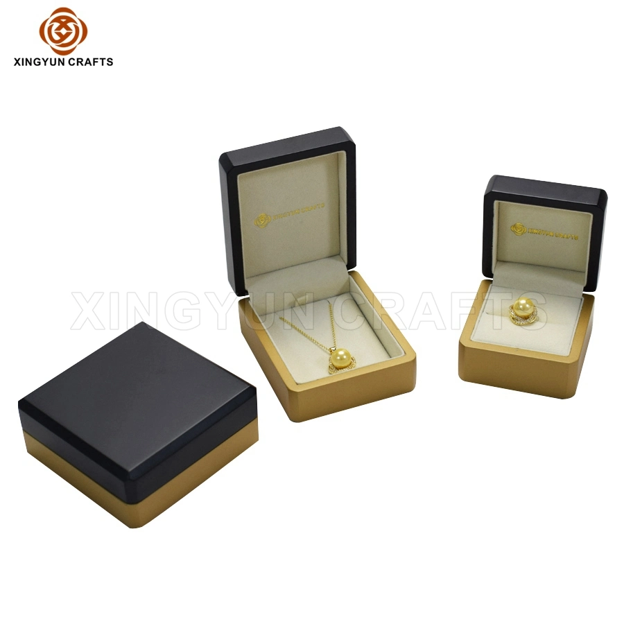 Kleine Hölzerne Geschenkverpackung Box Xingyun Handwerk Versorgung Holz Halskette Ohrring Anhänger Ring Box Half Set Display Aufbewahrungsbox