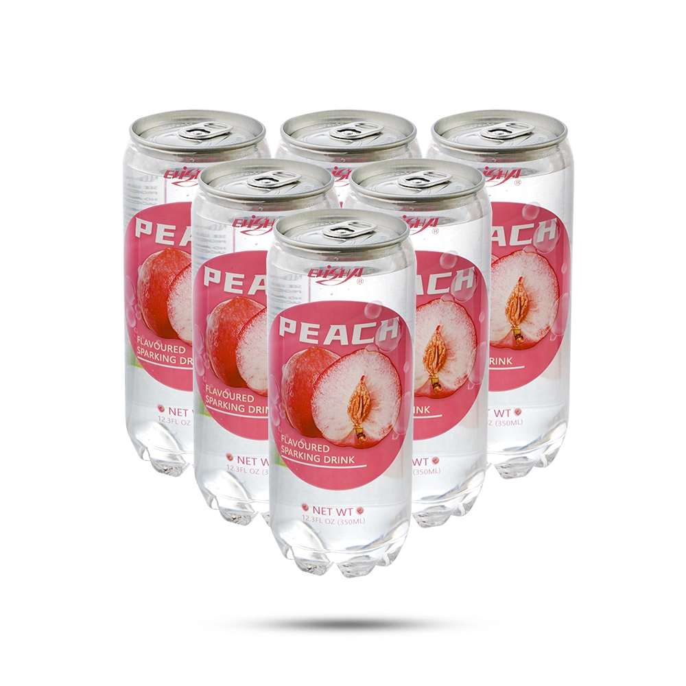 350ml Pet Can Fruit Flavor Carbonated Sparkling Water