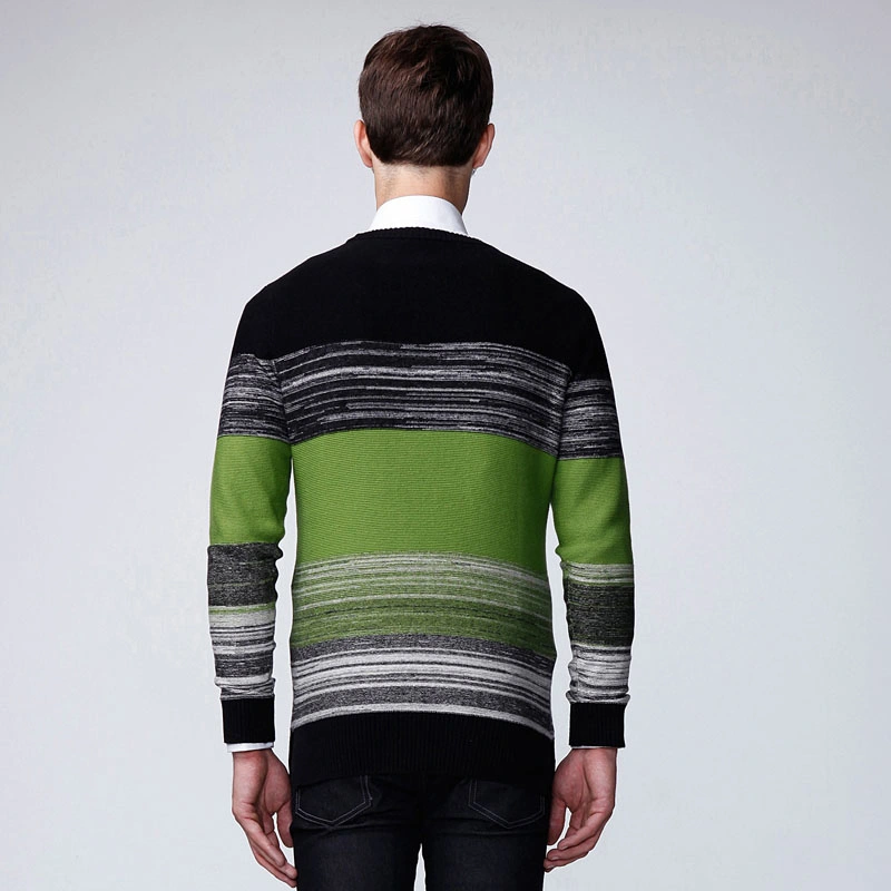 100%Cotton Wholesale/Supplier Fashion Clothing Striped Knit Men Sweater