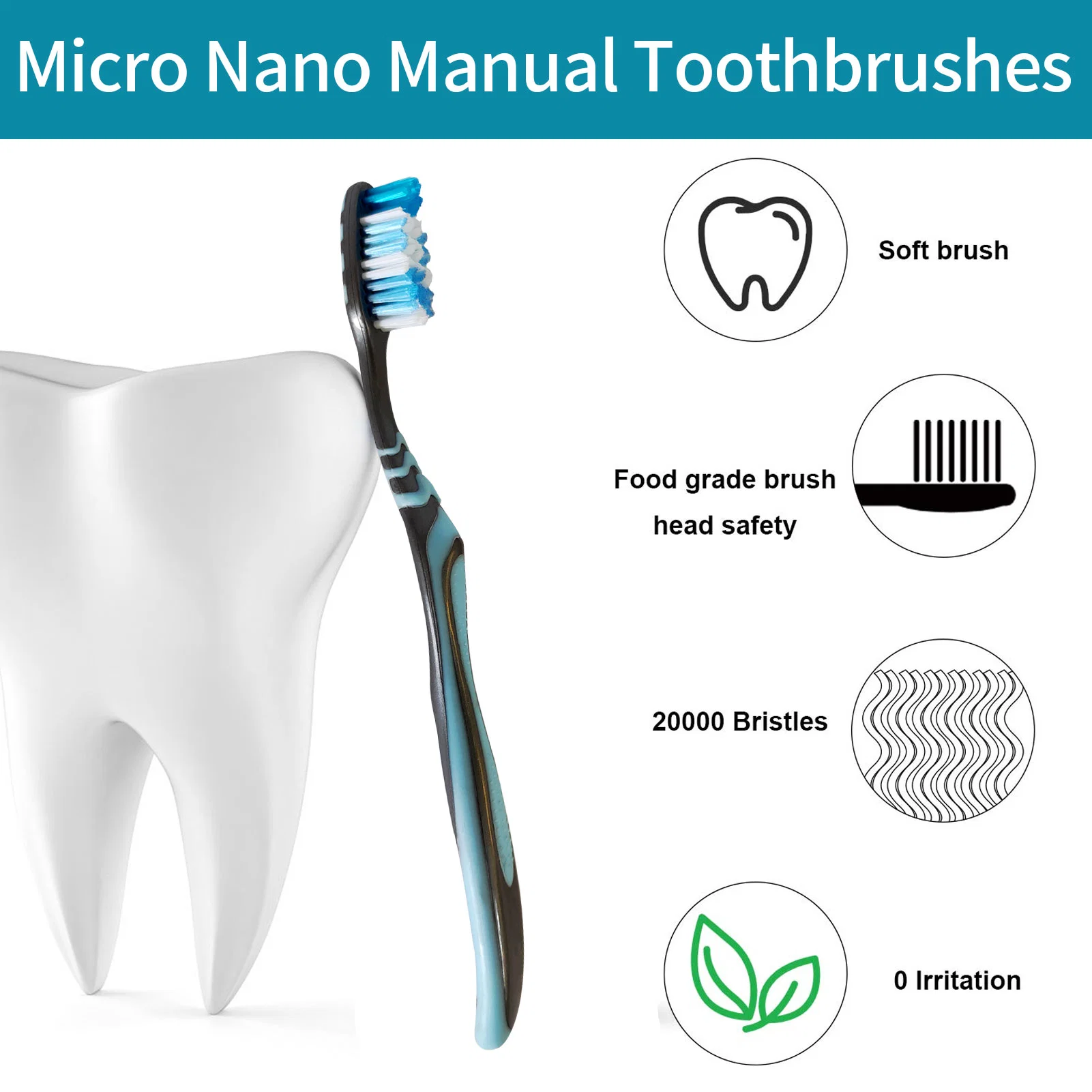 Personnelle unique adulte de soins de brosse à dents Oral écologique