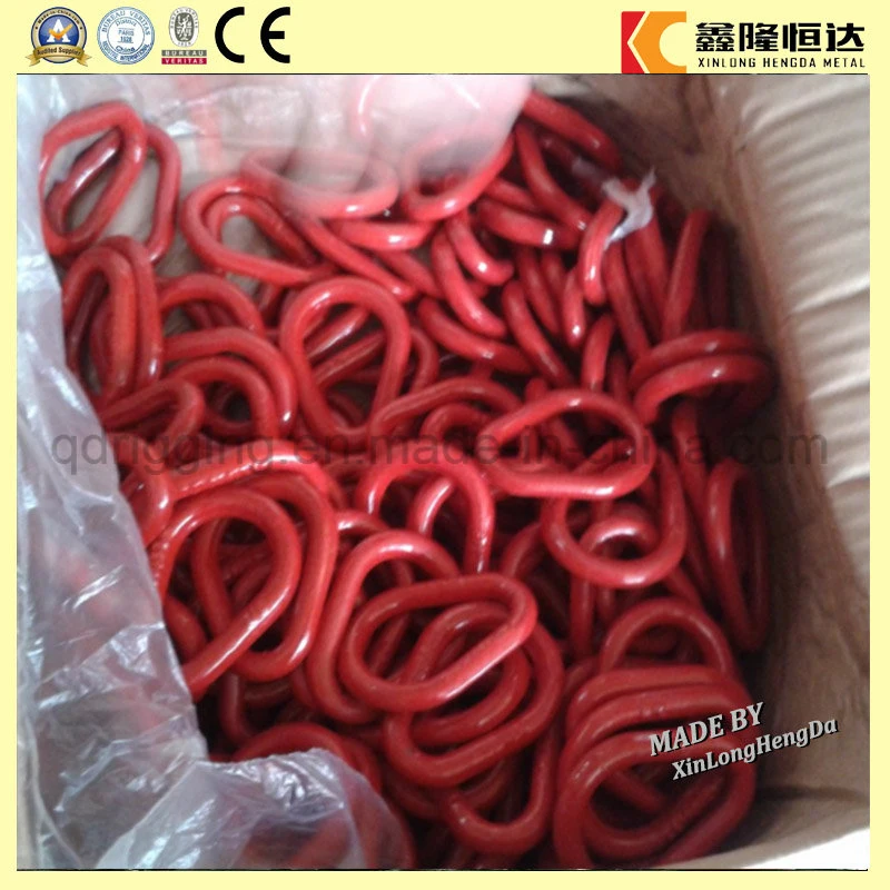 Hardware Rigging Forged Carbon Painted Red Weldless Pear Shaped Link