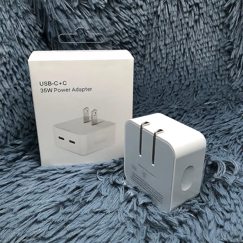 35W Dual USB-C Port Power Adapter for iPhone 40W Dual USB-C Wall Charger