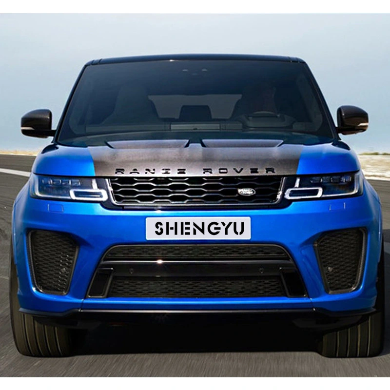 PP Material Wide Car Accessories for Range Rover Sport 2015-2017 Upgrade to SVR Including Front and Rear Bumper with Grille, Fenders, Headlights and Taillights