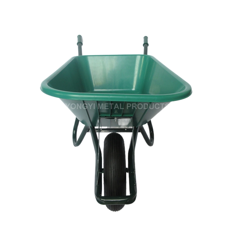 High quality/High cost performance  90L Metal Wheelbarrow with Plastic Tray for European Market