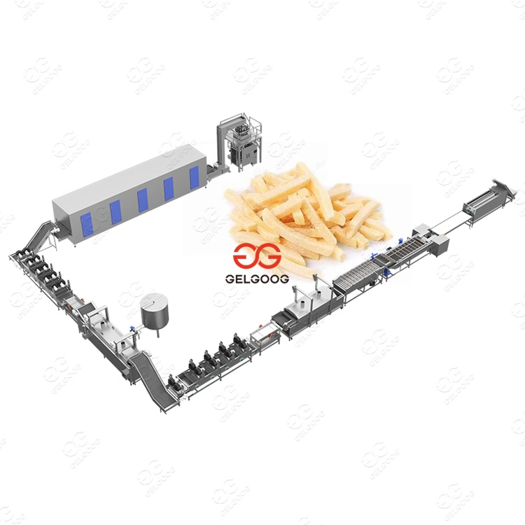 Frozen French Fries Making Production Line French Fries Plant Cost