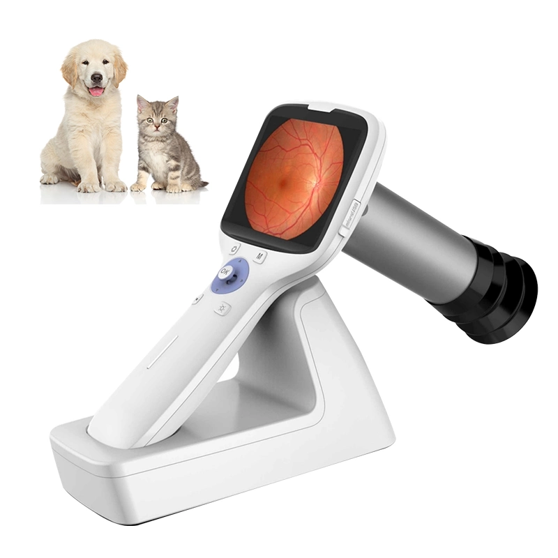 De Mano de veterinaria de la retina de la Cámara Digital Auto Fundus oftálmico Precio del equipo veterinario portátil Cámara Fundus Ojo Animal