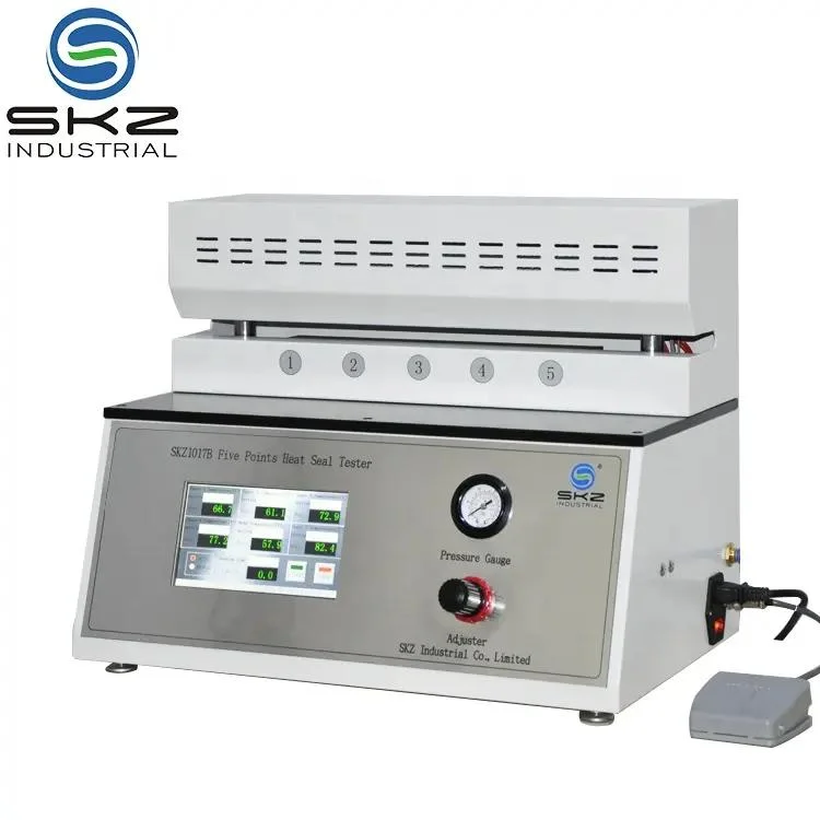 Skz1017b Touch Screen Digital Gradient Heat Seal Tester Machine Five Point Heat Seal Lab Testing Equipment