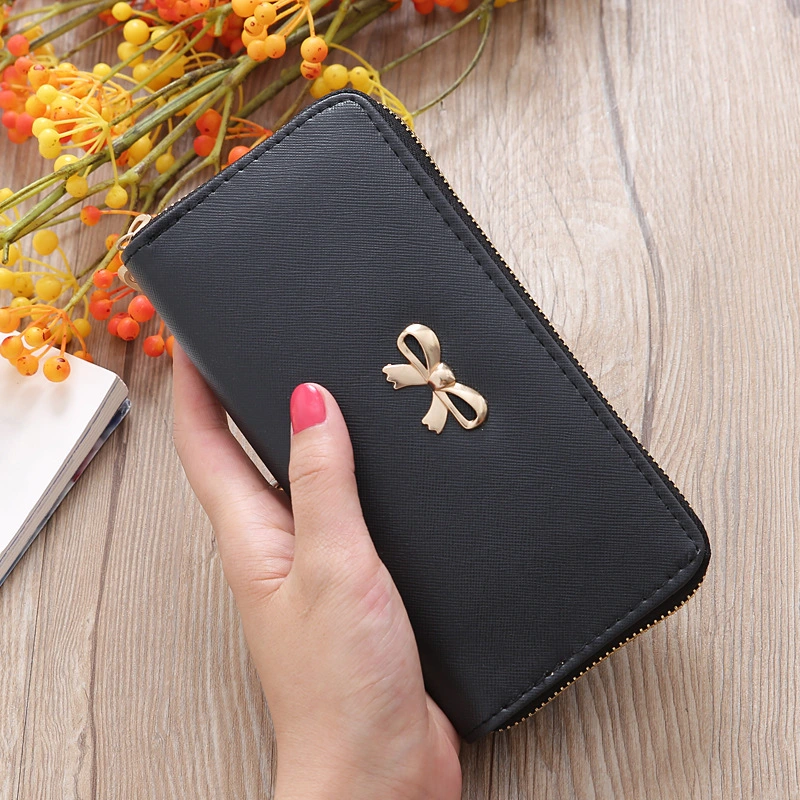 Sweet Simple Ladies Purse Long Elegant Leather Bags Wallet