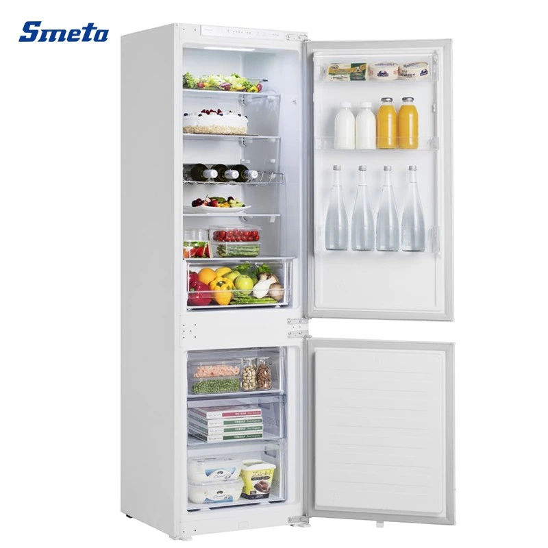 Smeta OEM 240L Color Blanco Cocina de estilo moderno incorporada Nevera congelador