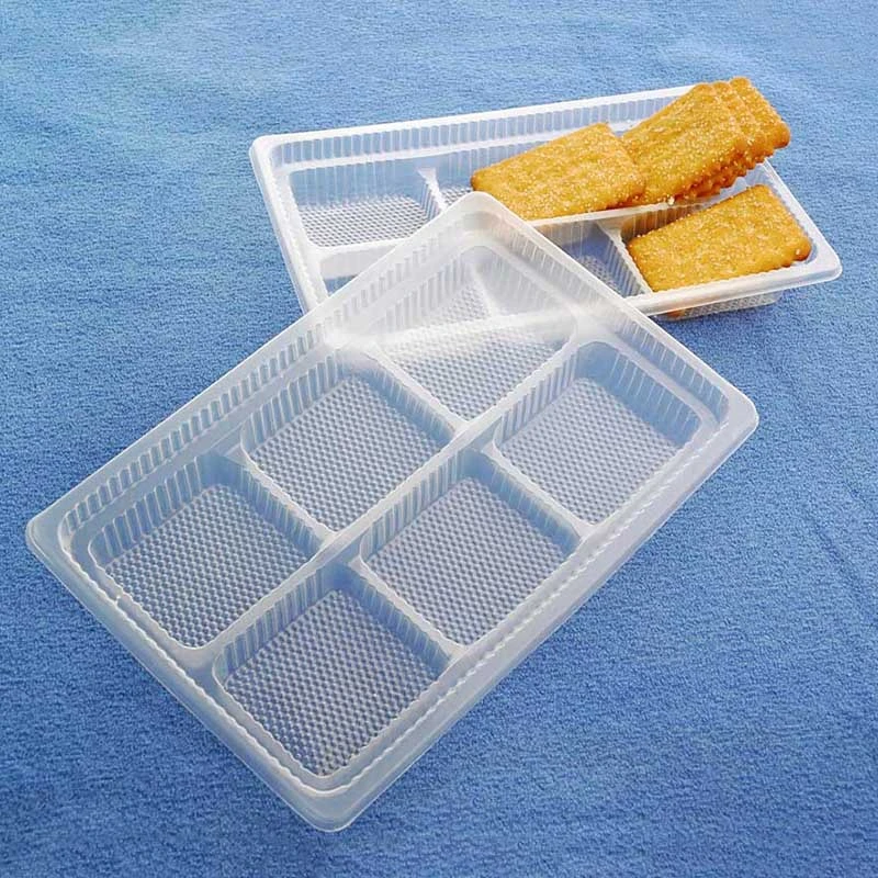 Clear Blister Plastic tray for Chocolate Biscuits Cake