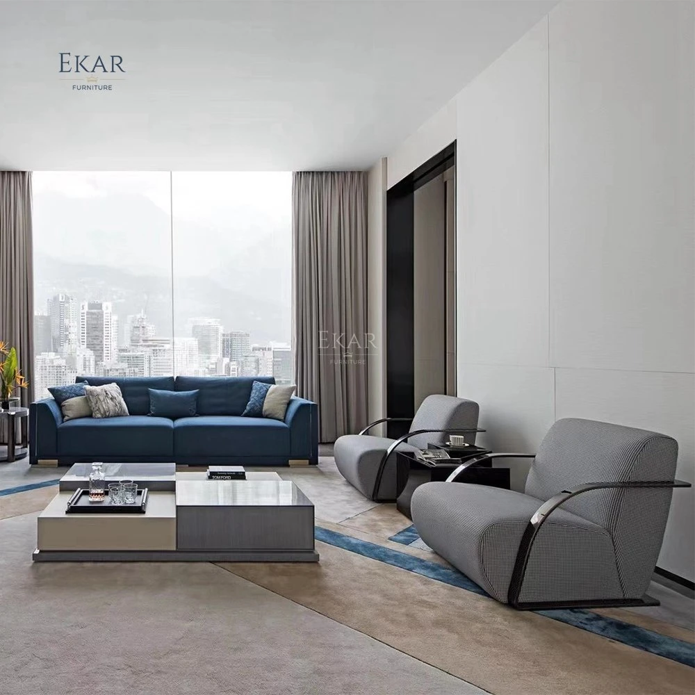 Ekar Muebles Nordic Light Luxury Sofá silla Diseño moderno suave Cómodos muebles de salón de sillas de ocio