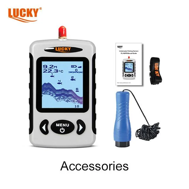 Lucky fish finder FF718d-Ice 2.2 Pulgadas de pantalla de matriz de puntos con sensor Ice-Fishing