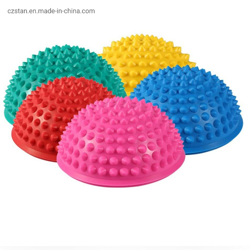 PVC Balance Pods with Hand Pump Half Massage Ball