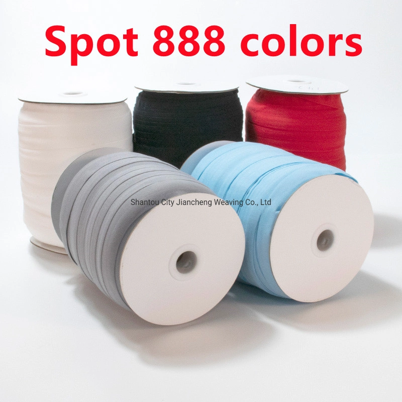 Wholesale/Supplier Stock 20mm Nylon Elastic Band Custom Print Side Band Bling Fold Over Sewing Elastic Ribbon