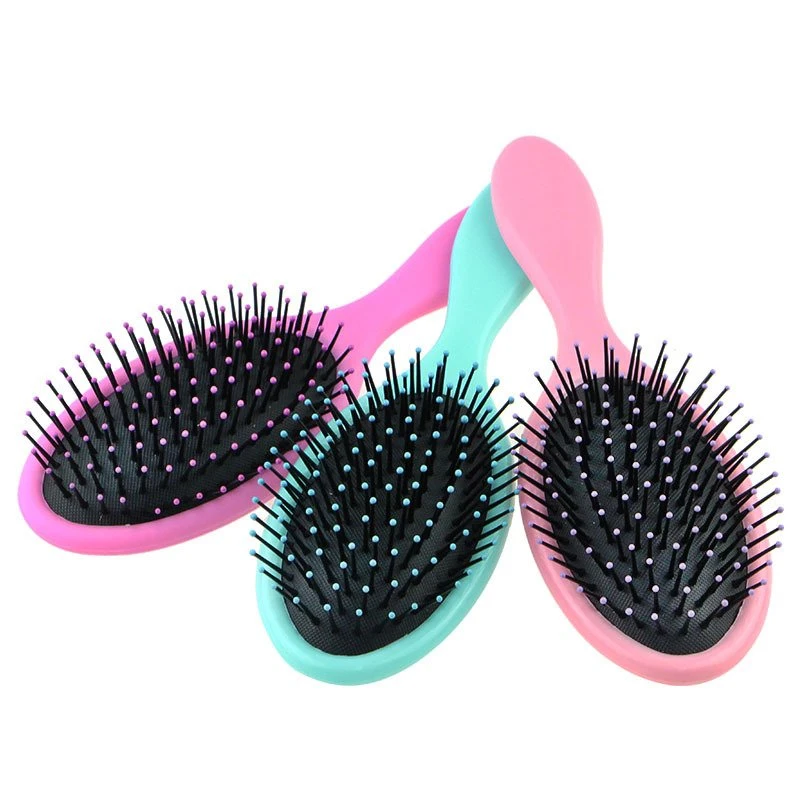 Hair Care Brush Detangling Massage ABS Hair Brush Paddle Cushion Nylon Boar Bristle Hair Brush