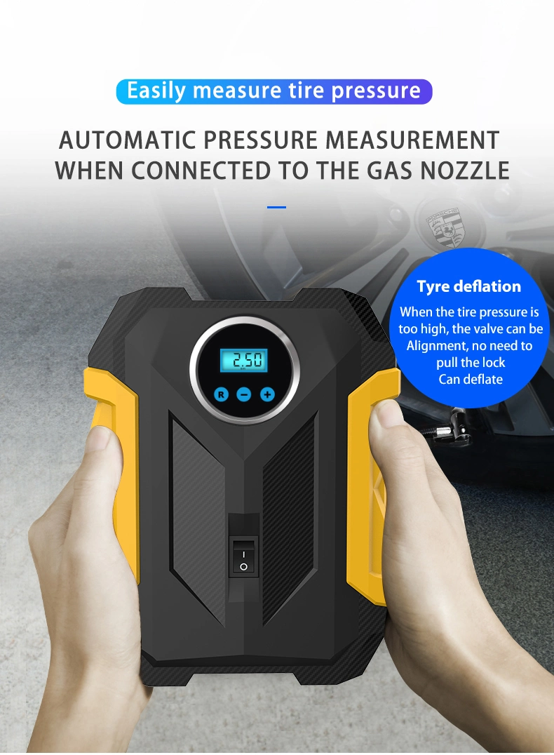 2023 Popular Portable Digital Car Air Pump for Wheel Tire Home Bike