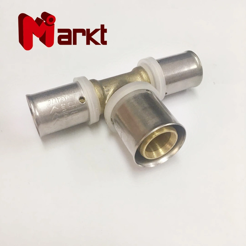 Nickel Plat Brass Press Fitting with Aenor Certificate Cw617n Brass