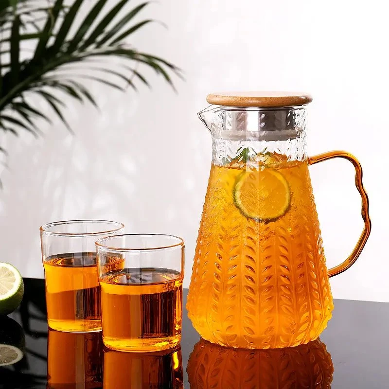 Wholesale/Supplier Hot Cold Water Iced Tea Pitcher Water Jug Glass Pitcher with Lid