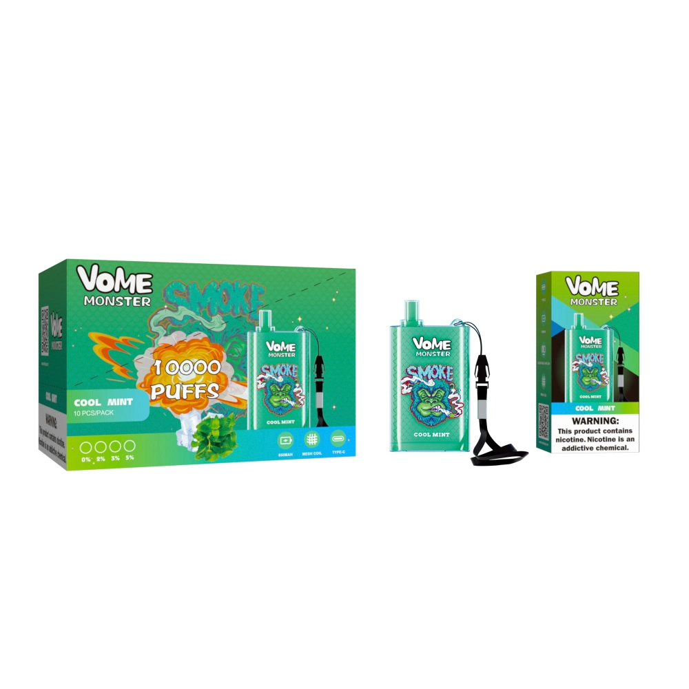 0% 2% 3% 5% Nicotine Wholesale/Supplier Vome Monster 10000 Disposable/Chargeable Vape