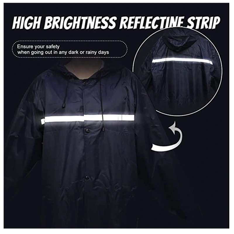 Ropa de trabajo uniformes personalizados chaquetas impermeables Universal chaqueta con capucha larga capa de lluvia