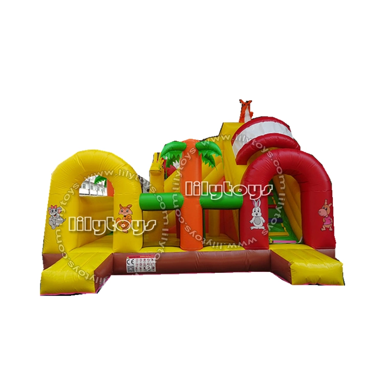 Inflatable Bouncer Combo with Two Arch Cartoon Theme