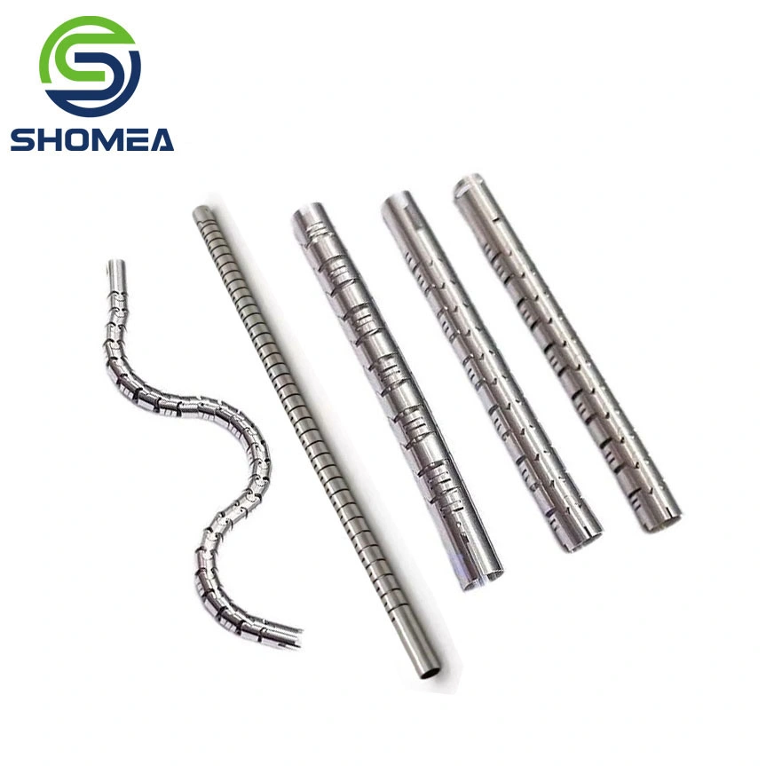 Shomea Customized Kleiner Durchmesser Edelstahl Flexible Laser Schneiden Endoskopisch Katheter