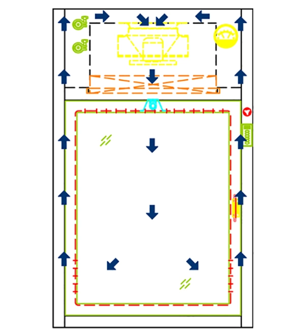 New Product Clean Room Dynamic Pass Tunnel Access Supplier Shanghai