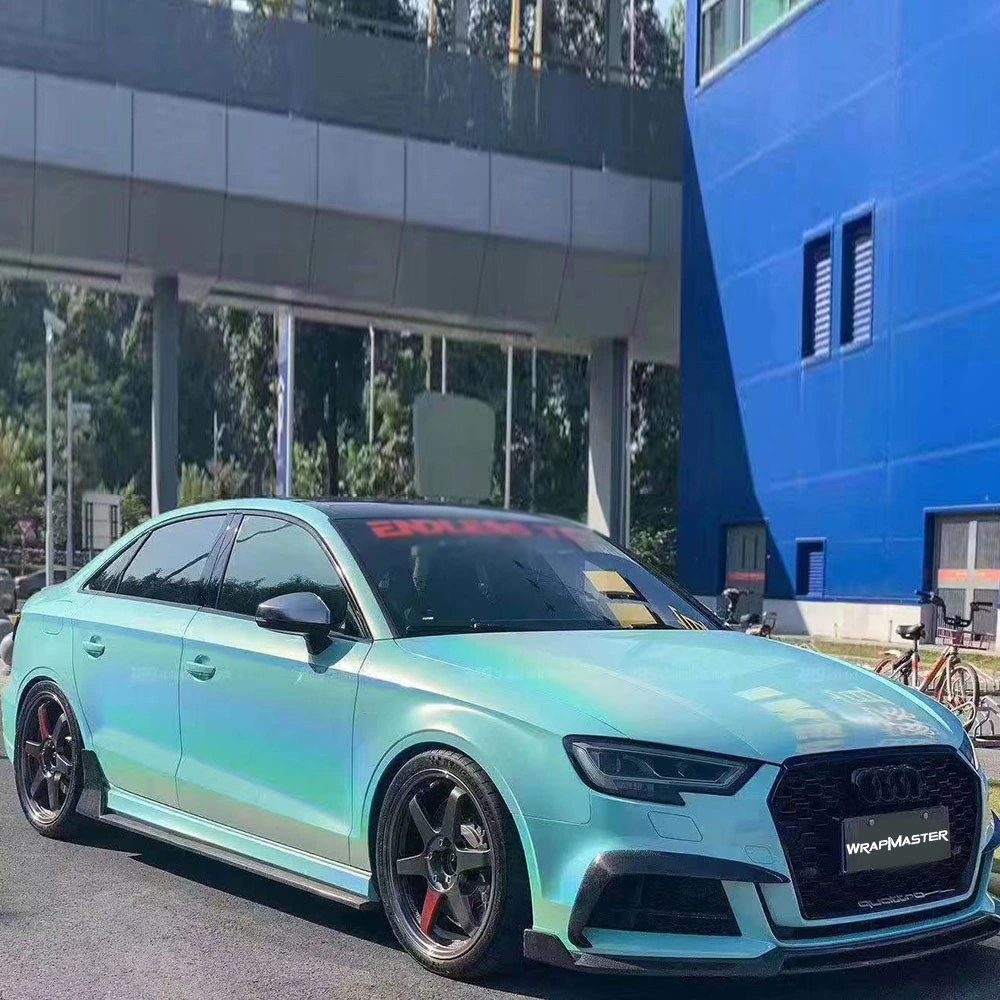 Tsautop1.52*18m Glossy Iridescence Laser Tifanny Vinyl Car Wrap