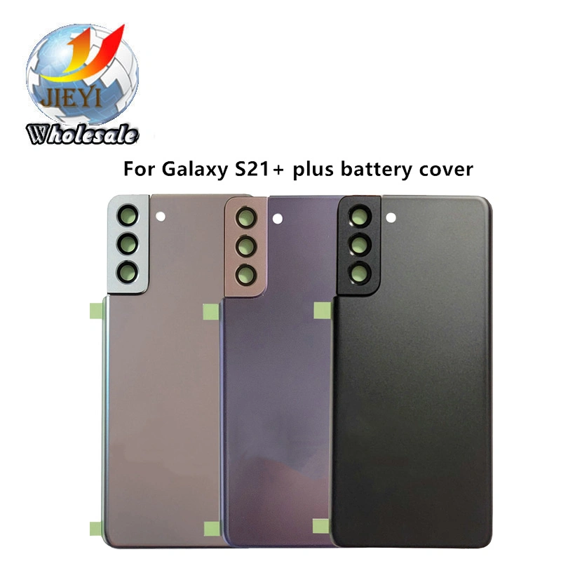 acessórios para telemóvel móvel para a Samsung Galaxy S21 + S21 Plus novamente a tampa de vidro da porta da bateria + lente da câmera