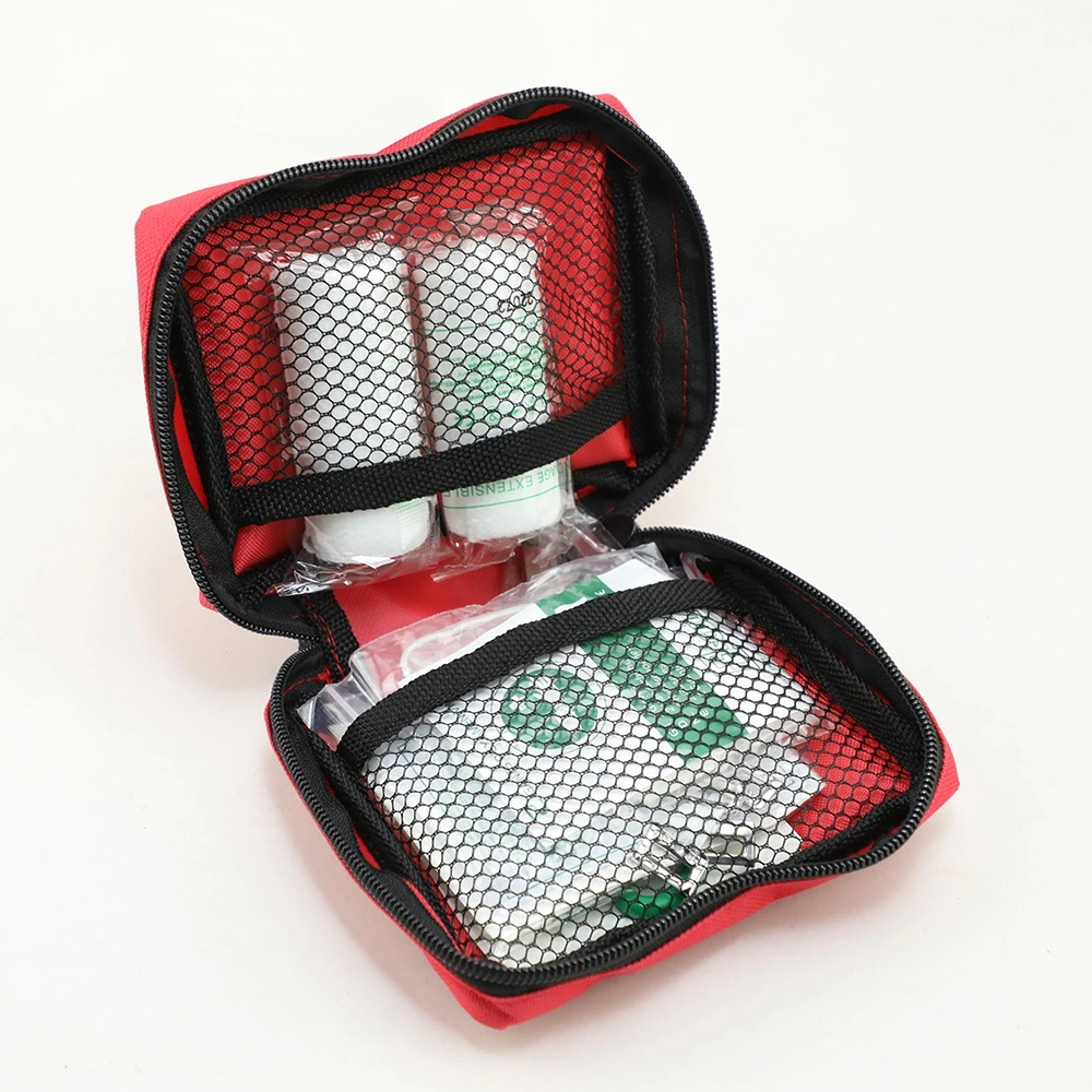 Kit de emergencia botiquín de primeros auxilios de la Bolsa Roja pequeña para la casa de viaje