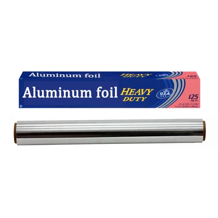 Kitchen 9-30 Micron 8011 Household Catering Aluminium Foil Food Roll Home Safe Aluminum Foil Paper for Baking Wrapped Foods Packaging