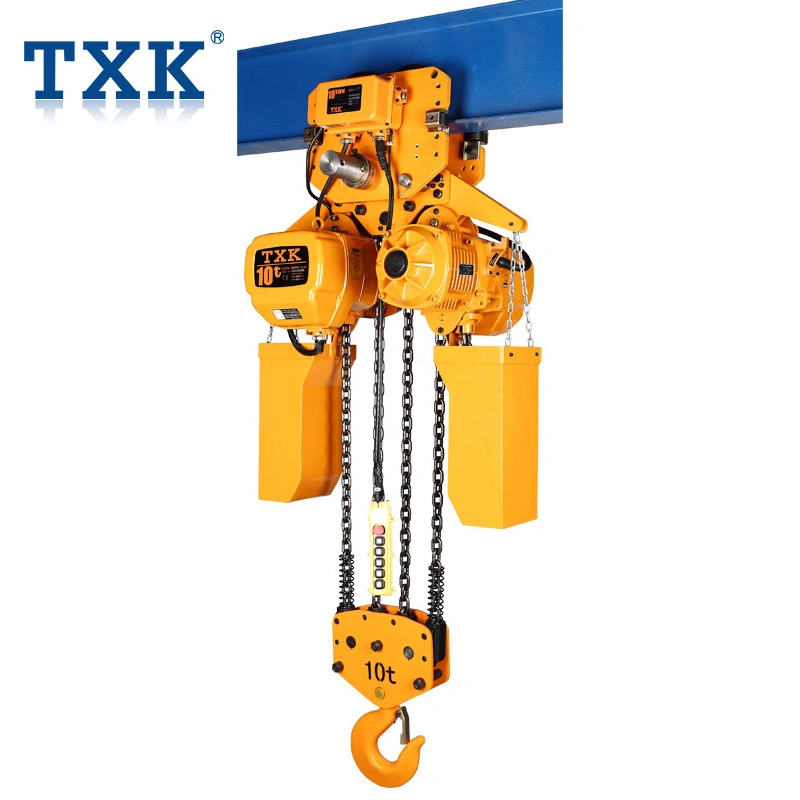 Heavy Duty Factory 10 Ton Motorized Chain Hoist with Wire Remote