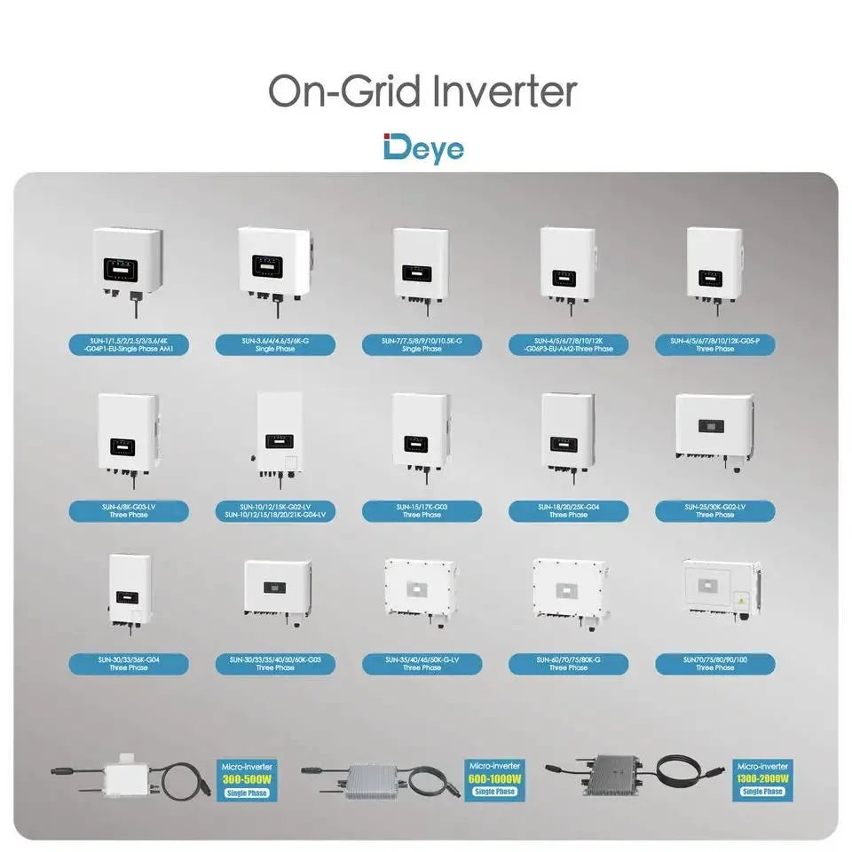 Deye Hybrid Solar Inverter Sun-25K-Sg01HP3-EU-Am2 Three Phase Hybrid Inverter High Voltage