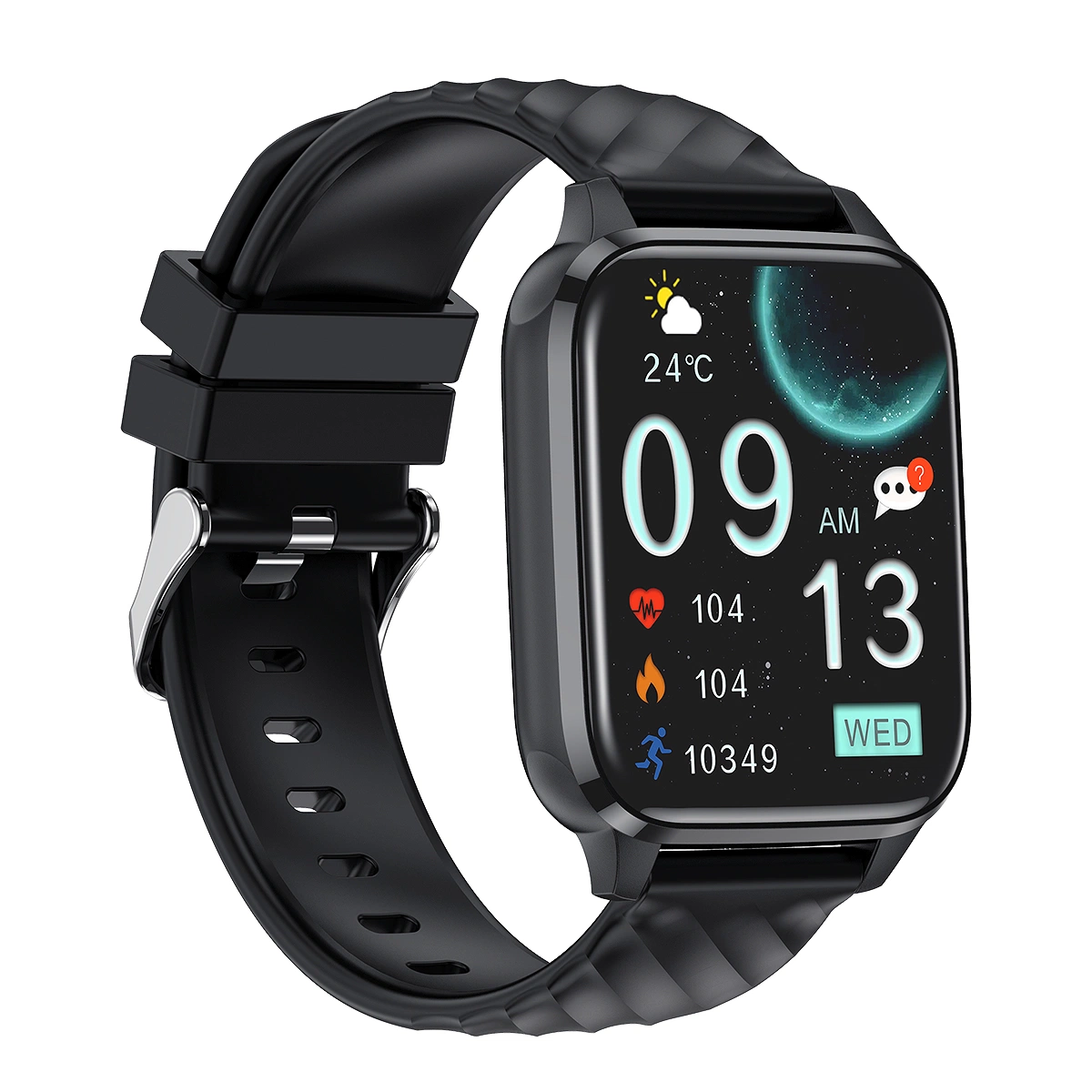 Colorful touch screen Smart watch with Blood glucose Heart rate for health monitoring FW12