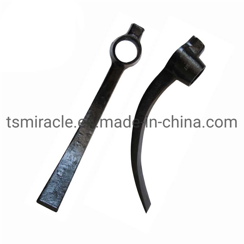 Factory Direct Sale Agricultural Tools Flat Pointed Dual Purpose Steel Pickaxe Head