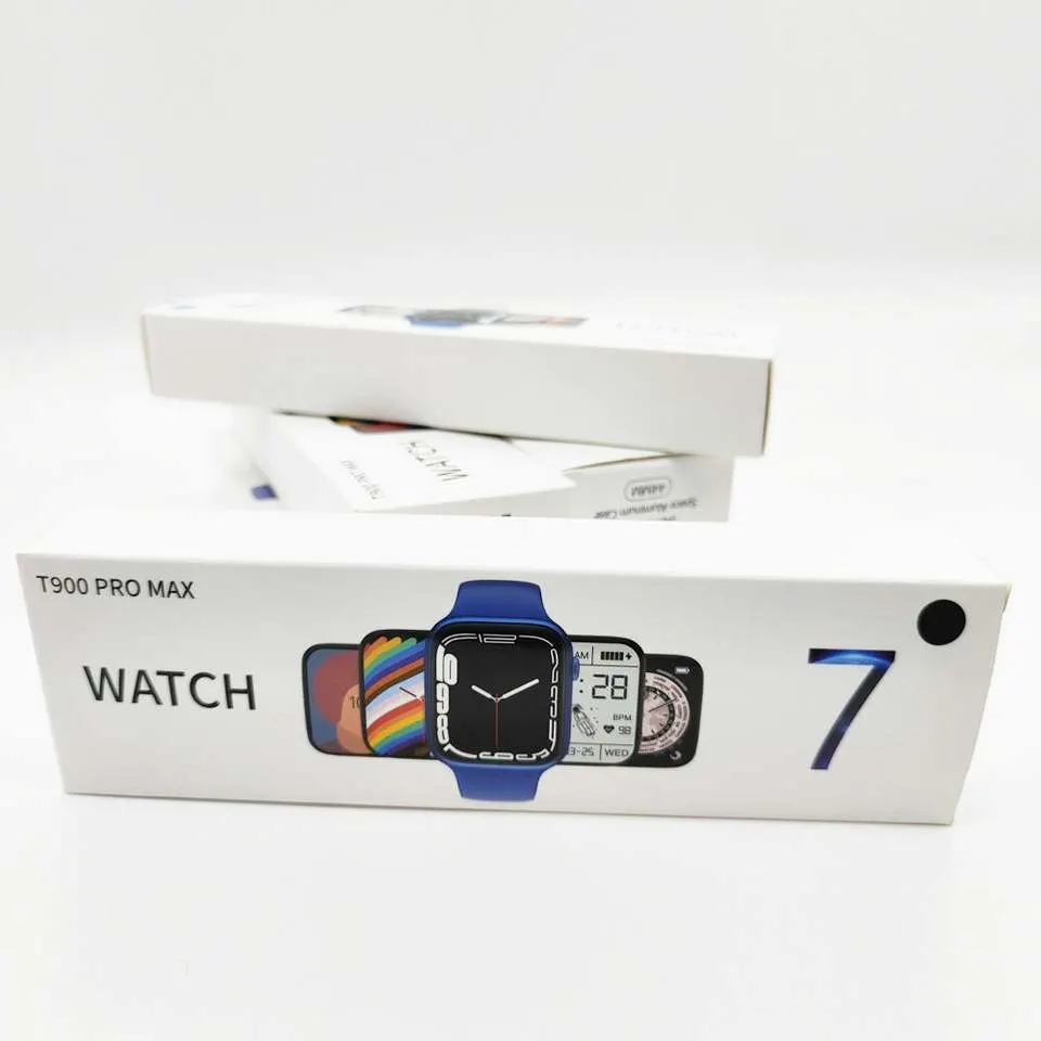 New Fashion Silicone Watch Bands Series 7 T900 PRO Max Smart Watch 1.75 Inch Smartwatch