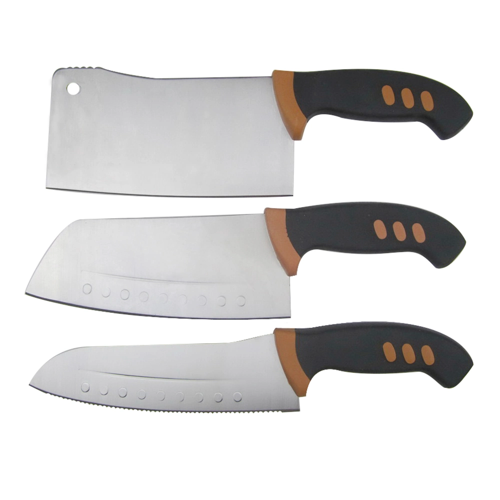 3 PCS Cleaver Carne Faca Cozinha de Ajuste da Faca de Corte