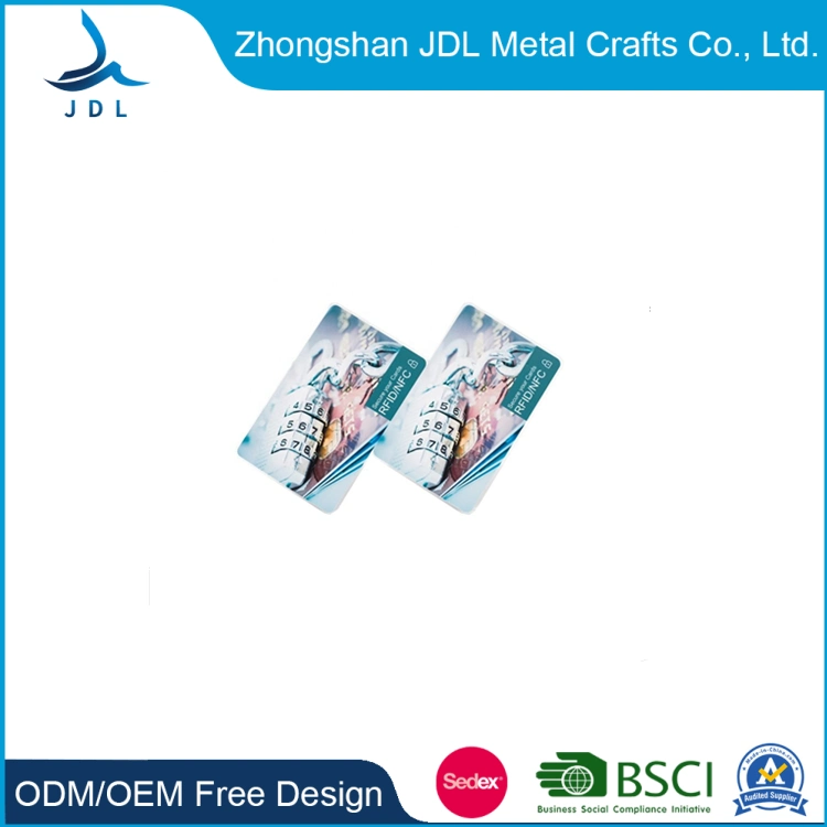 Fashion Contactless Stainless Steel Custom Metal Visit Name Business Credit Prepaid NFC RFID Smart ID Card