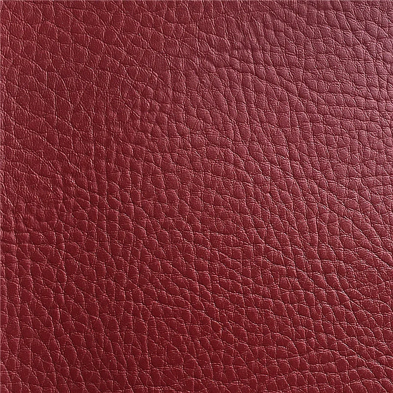 Litchi Pattern Durable Poromeric Soft Mock PVC/PU Leather for Furniture Sofa Chair Seat Cover Hand Bag Home Textile