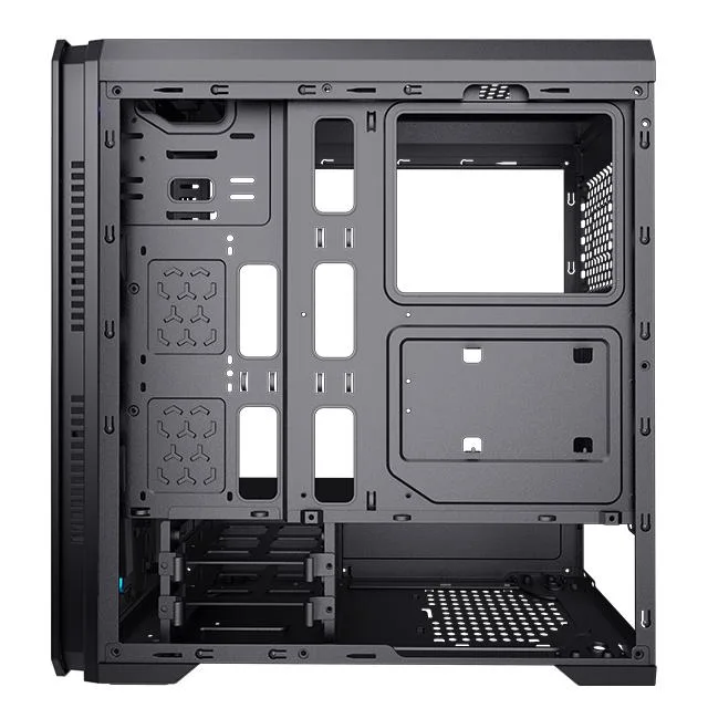 RGB Itx/Matx/ATX Gaming PC Case Front Panel Two RGB Strip Side Tempered Glass