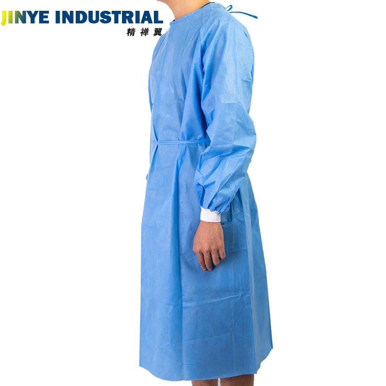 Surgical Gown Medical Waterproof Plastic SMS Non-Woven Fabric Disposable Protective Isolation Gown