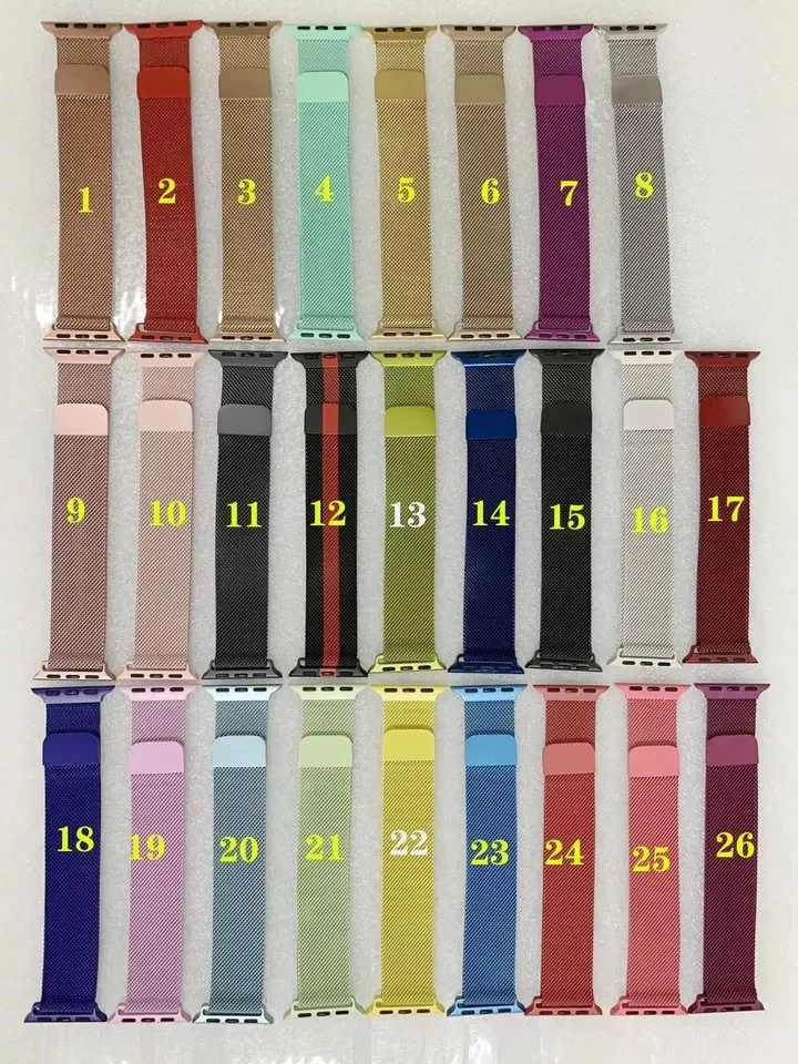 Smart Straps Milan Watches Band Series 6 1 2 3 4 5 Stainless Steel Bracelet 38mm 40mm 42mm 44mm Watch Band 41mm 45mm