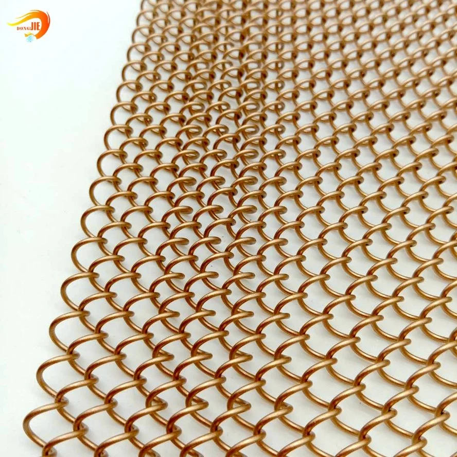 Stainless Steel Coil Wire Chain Link Curtain Mesh for Decoration